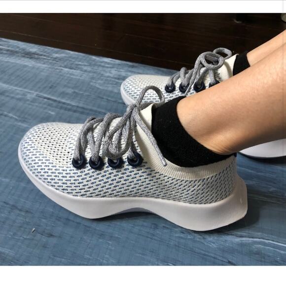 Allbirds Tree Dasher 1 Running Shoes Women’s Size 7.5 Geyser Light Blue - Picture 2 of 13